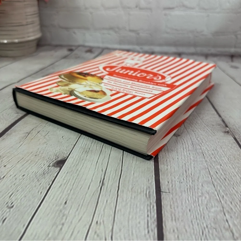 vintage 1999 first edition Junior's restaurant book remembering brooklyn